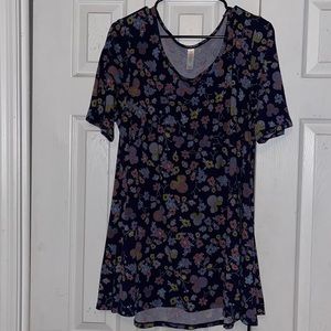 LuLaRoe floral mickey shirt